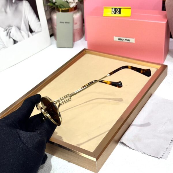 Miu Miu Oval Blue Lens Women’s Premium Sunglass