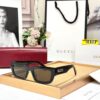 Gucci Statement Leopard Brown Rectangular Premium Unisex Sunglass