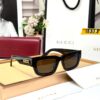 Gucci Statement Leopard Brown Rectangular Premium Unisex Sunglass