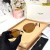 Celine Oval Brown Rose Gold Premium Unisex Sunglass