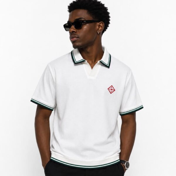 Casablanca White Polo Tshirt