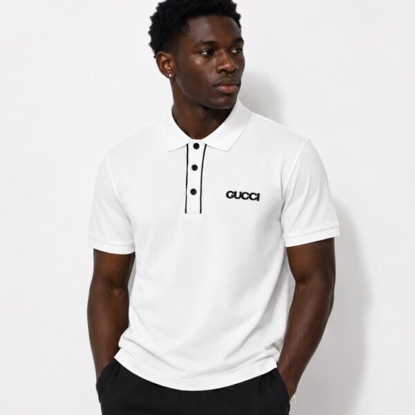 Gucci White Polo Tshirt