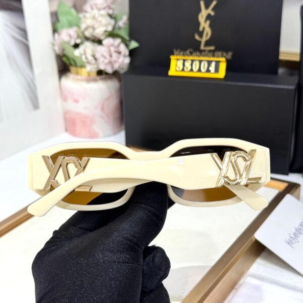YSL Beige Rectangular Women’s Sunglass