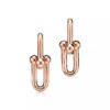 Tiffany Medium Rose Gold Link Earrings
