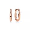 Tiffany Rose Gold Small Lock Earrings
