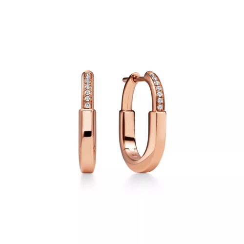 Tiffany Rose Gold Small Lock Earrings