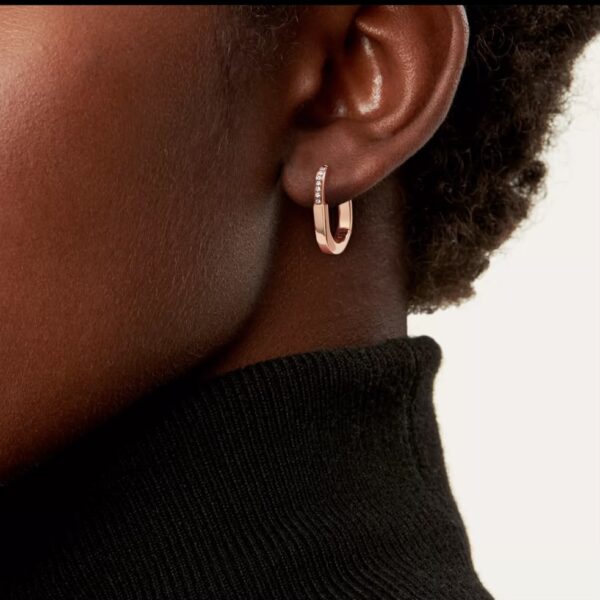 Tiffany Rose Gold Small Lock Earrings