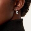 Tiffany Silver Small Lock Earrings