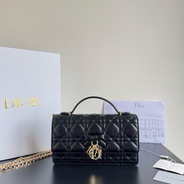 Dior My Dior Black Mini Sling Bag (With Box)