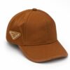 Prada Brown Side Logo Baseball Cap