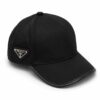 Prada Black Side Logo Baseball Cap