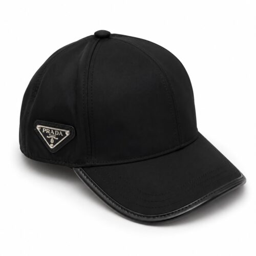 Prada Black Side Logo Baseball Cap