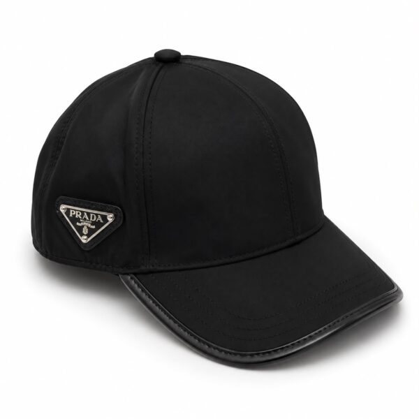 Prada Black Side Logo Baseball Cap