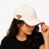 Prada Beige Side Logo Baseball Cap