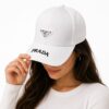Prada White Baseball Cap