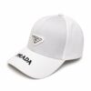 Prada White Baseball Cap
