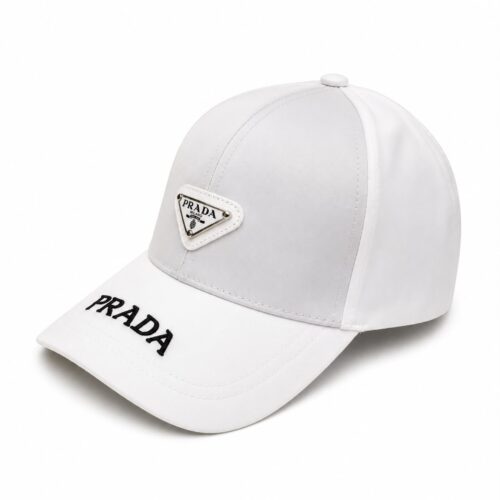 Prada White Baseball Cap