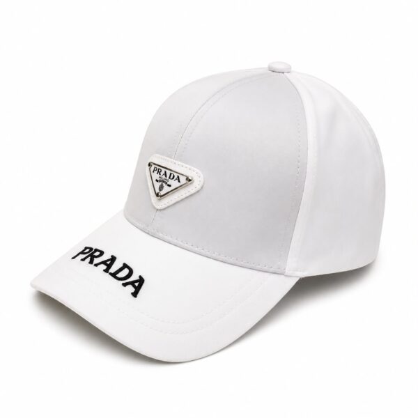 Prada White Baseball Cap