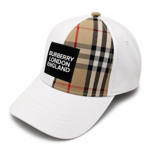 Burberry London White Baseball Cap