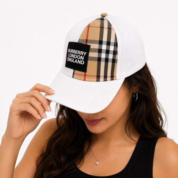 Burberry London White Baseball Cap