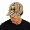 Burberry Canvas Khaki TB Baseball Cap