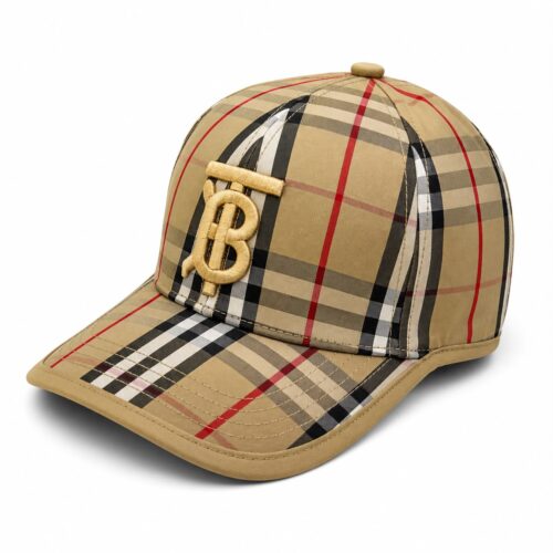 Burberry Canvas Khaki TB Baseball Cap