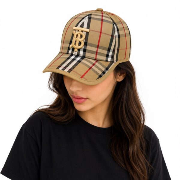 Burberry Canvas Khaki TB Baseball Cap