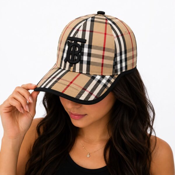 Burberry Canvas Black TB Baseball Cap
