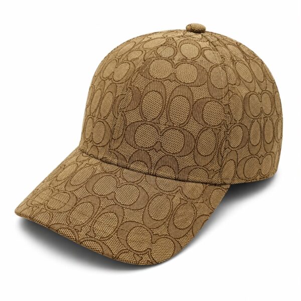 Coach Jacquard Khaki Unisex Baseball Cap