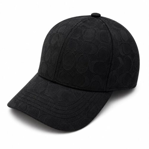 Coach Jacquard Black Unisex Baseball Cap