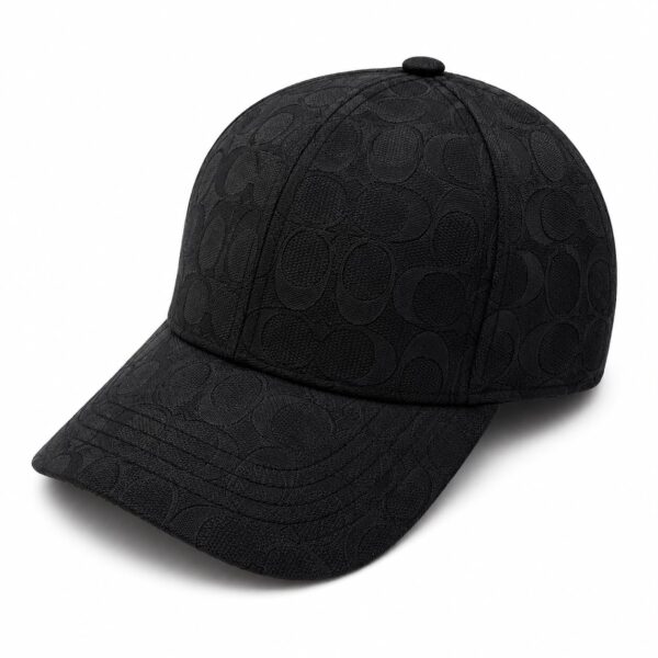 Coach Jacquard Black Unisex Baseball Cap