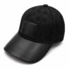 Coach Jacquard Full Black Leatherate Baseball Cap