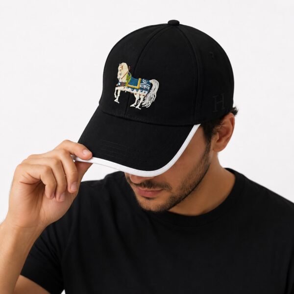 Hermes Horse Black Color Unisex Baseball Cap
