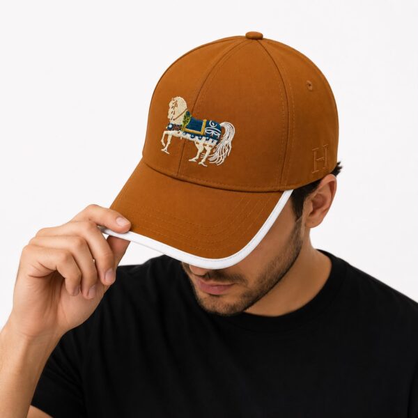 Hermes Horse Orange Color Unisex Baseball Cap