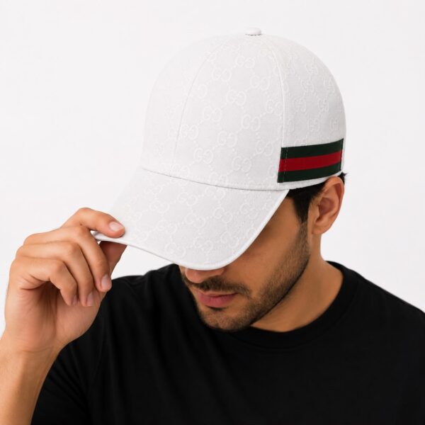Gucci Monogram White Unisex Cap