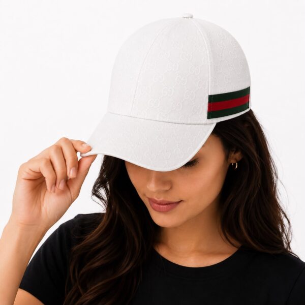 Gucci Monogram White Unisex Cap