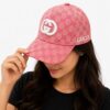 Gucci Reverse GG Pink Unisex Baseball Cap