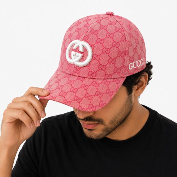 Gucci Reverse GG Pink Unisex Baseball Cap