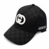 Gucci Reverse GG Black Unisex Baseball Cap