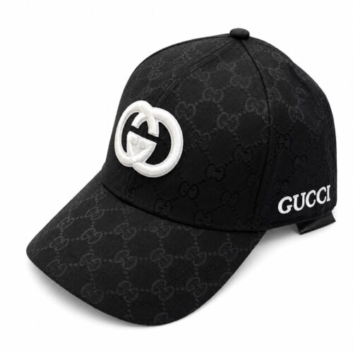 Gucci Reverse GG Black Unisex Baseball Cap