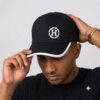 Hermes Black Baseball Cap