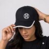 Hermes Black Baseball Cap
