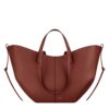 Polene Cyme Textured Red Clay Handbag