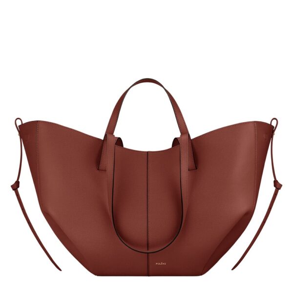 Polene Cyme Textured Red Clay Handbag