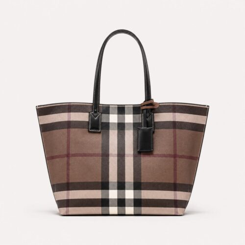 Burberry Medium Brown Check Tote