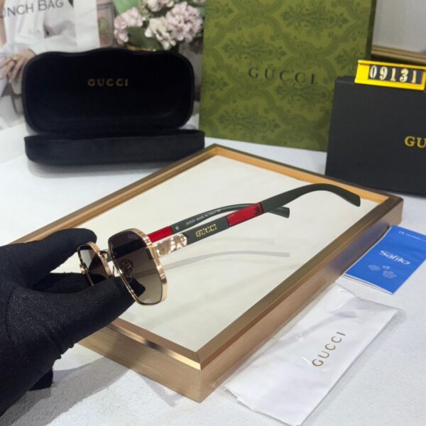 Gucci Green Square Frame Men’s Sunglass