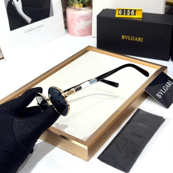 Bvlgari Black Hexagonal Women’s Sunglass