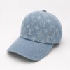 Louis Vuitton Light Blue Denim Monogram Baseball Cap