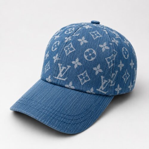 Louis Vuitton Dark Blue Denim Monogram Baseball Cap