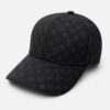 Louis Vuitton Black Monogram Baseball Cap
